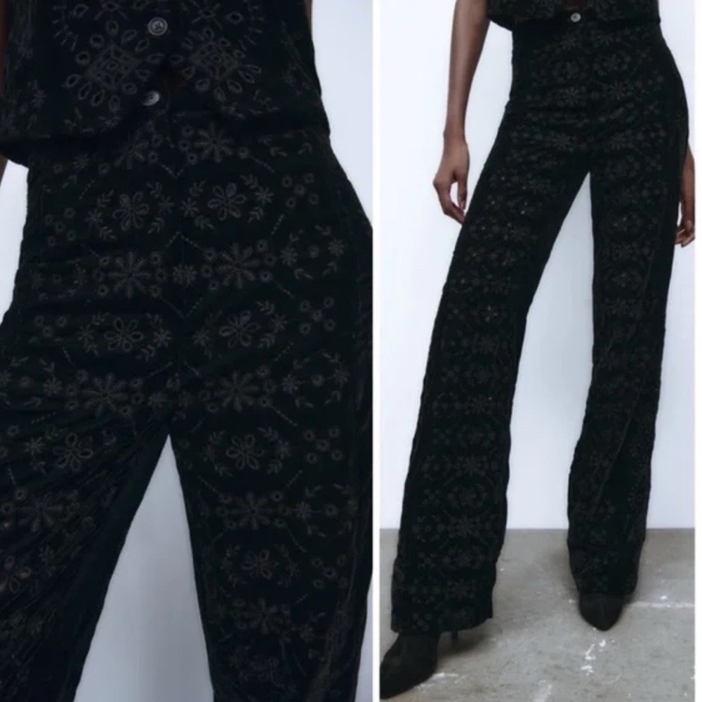 Zara wide leg trouser pants NWT
